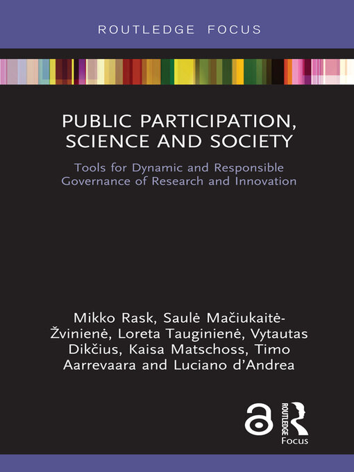 Title details for Public Participation, Science and Society by Mikko Rask - Available